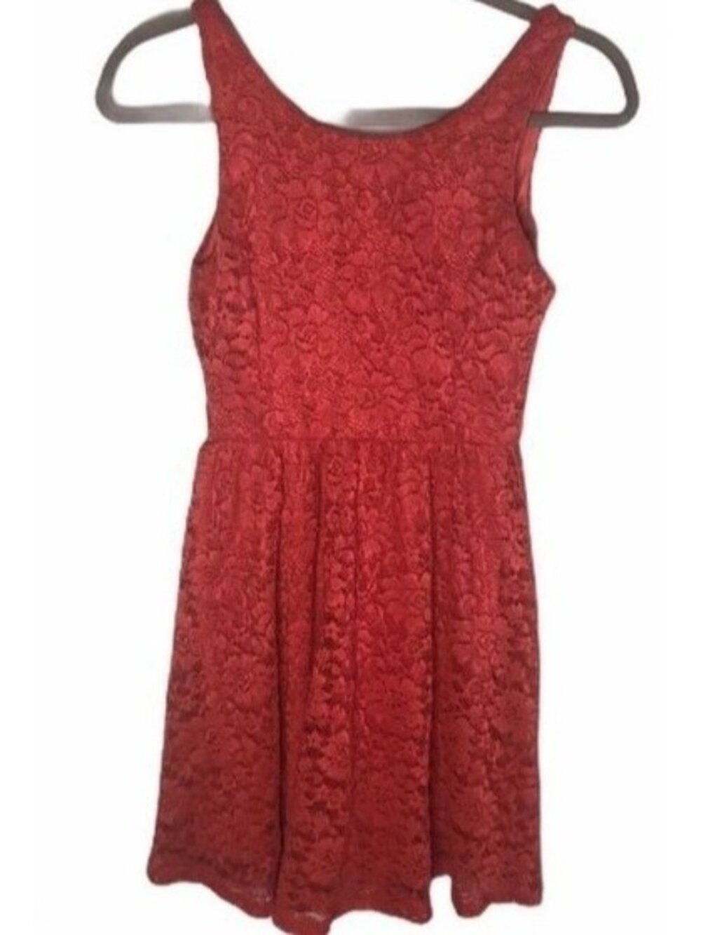 lush Short Lace Dress Size XS layered polyester blend back zipper XS READ